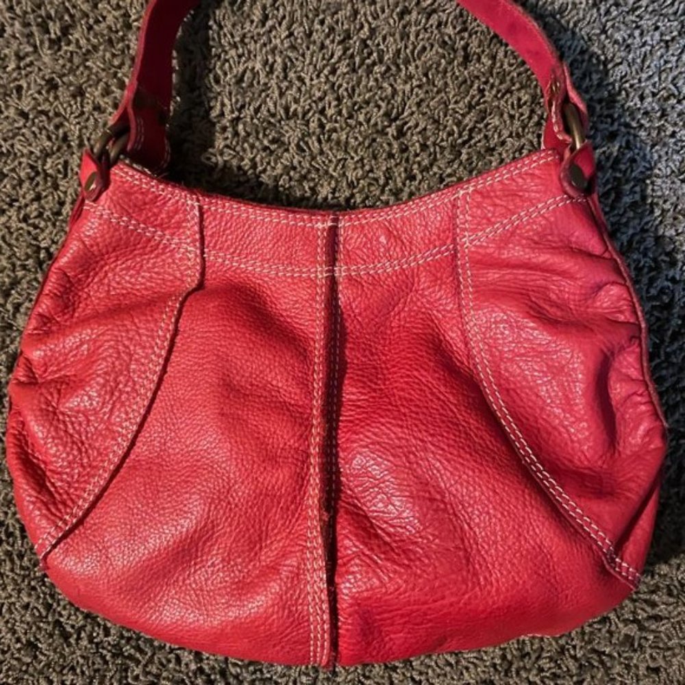 Lucky Red LeatherPebble Hobo bag - Picture 4 of 9